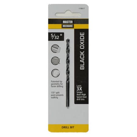 Swivel 0.15 x 3.12 in. Master Mechanic Oxide Drill Bit - Black SW3853432